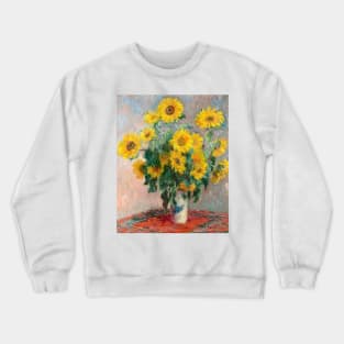 Bouquet of Sunflowers (1881) by Claude Monet Crewneck Sweatshirt